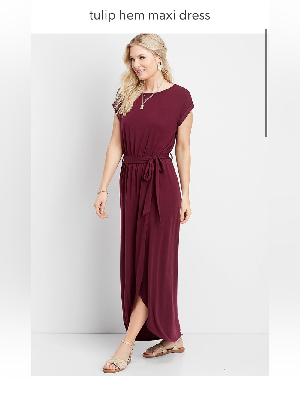 Maurice’s Tulip Hem Maxi Dress
